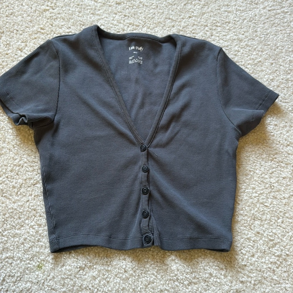 Little Puffy crop tee